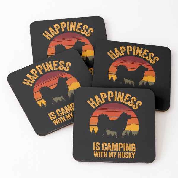 Item preview, Vintage Country Happiness Is Camping With My Husky designed and sold by Guarddogdrive.