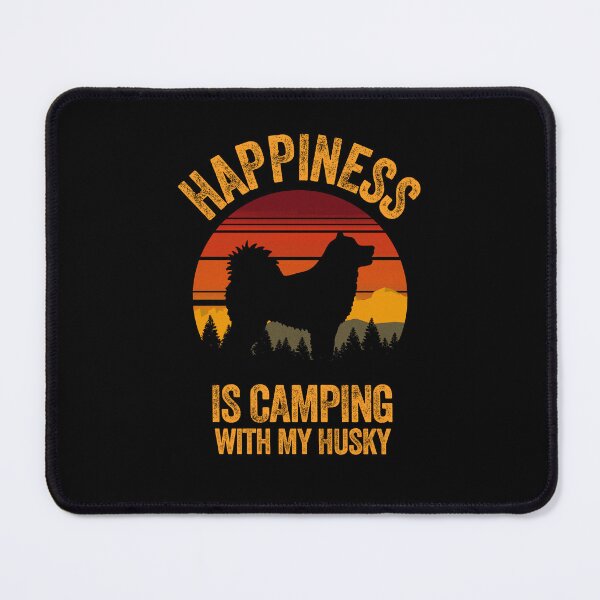 Item preview, Vintage Country Happiness Is Camping With My Husky designed and sold by Guarddogdrive.