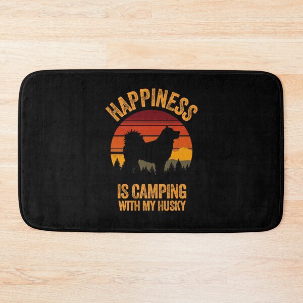 Item preview, Vintage Country Happiness Is Camping With My Husky designed and sold by Guarddogdrive.