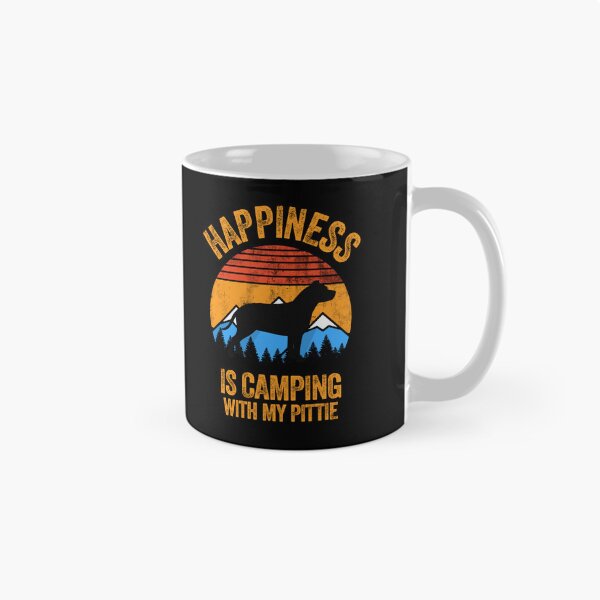 Item preview, Vintage Distressed Happiness Is Camping With My Pittie designed and sold by Guarddogdrive.