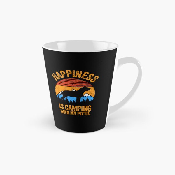 Item preview, Vintage Distressed Happiness Is Camping With My Pittie designed and sold by Guarddogdrive.