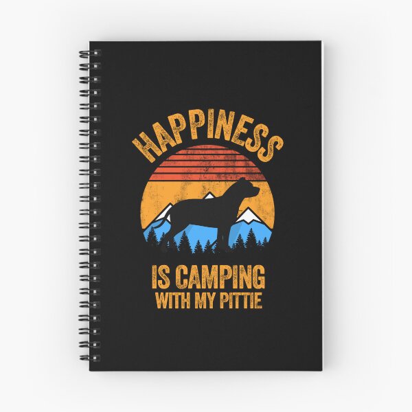 Item preview, Vintage Distressed Happiness Is Camping With My Pittie designed and sold by Guarddogdrive.