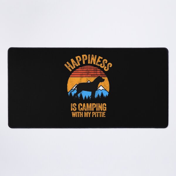 Item preview, Vintage Distressed Happiness Is Camping With My Pittie designed and sold by Guarddogdrive.