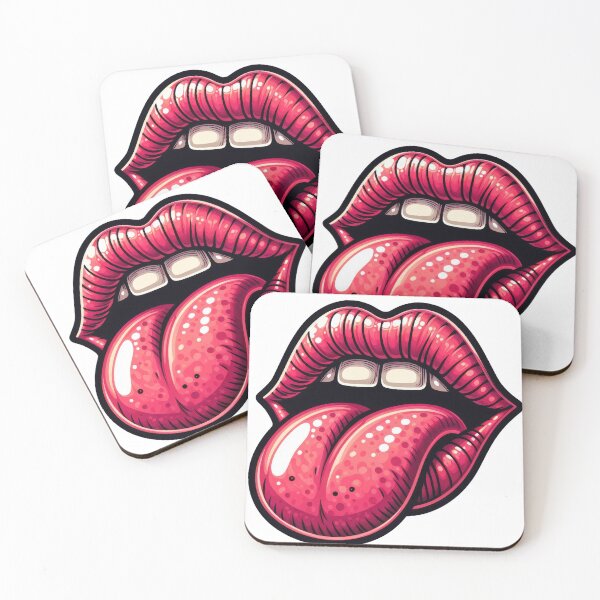 Item preview, Tongue Sticking Out Pink Lips Mouth designed and sold by Melissify.