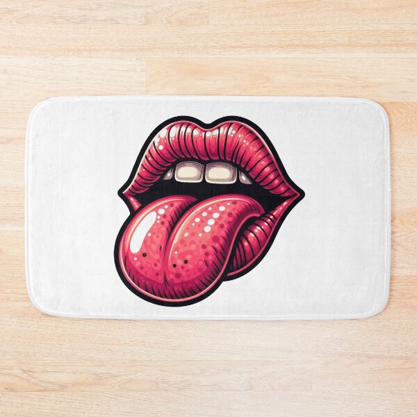 Item preview, Tongue Sticking Out Pink Lips Mouth designed and sold by Melissify.