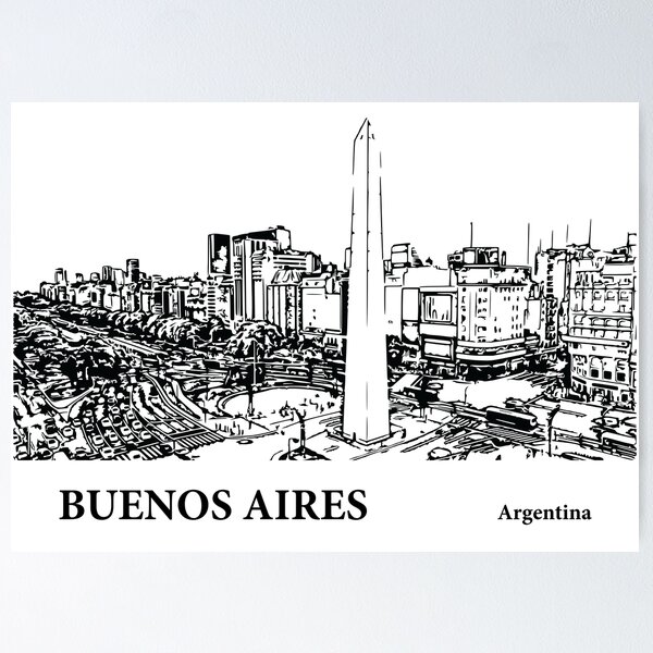 Item preview, Buenos Aires Argentina designed and sold by Lakeric Cityscapes.