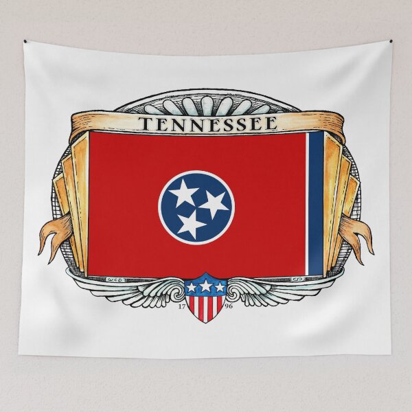 Item preview, Tennessee Art Deco Design with Flag designed and sold by Cleave.