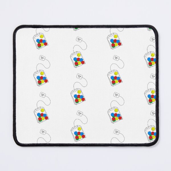 Item preview, Colorful Happy faces, Tea Bag | Minimalistic Style Tattoo Design Line Art Illustration Culture designed and sold by bymtsef.