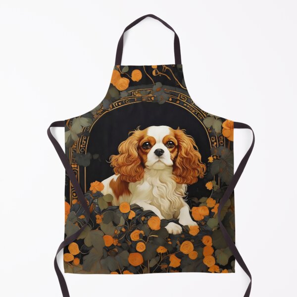 Item preview, Cavalier King Charles Spaniel inspired by Gustav Klimt designed and sold by bloomandbark.