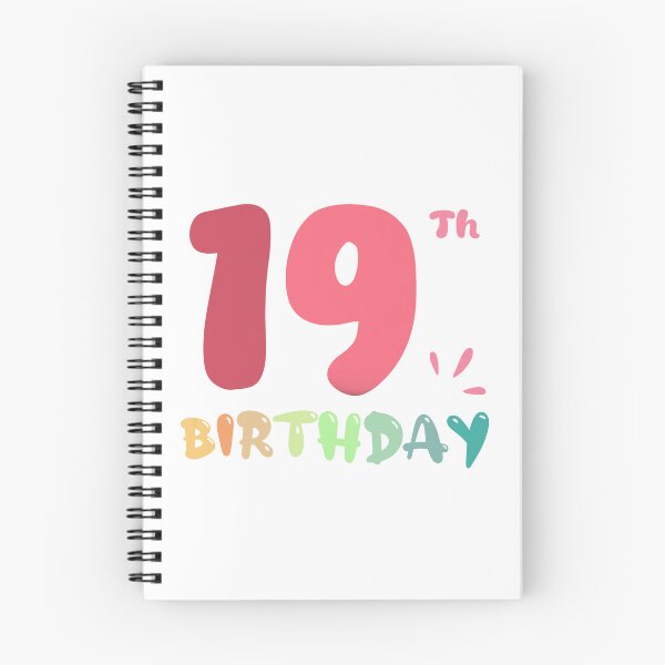 Item preview, Happy 19th Birthday designed and sold by SimpleP.