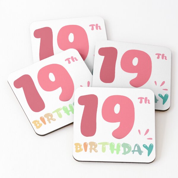 Item preview, Happy 19th Birthday designed and sold by SimpleP.