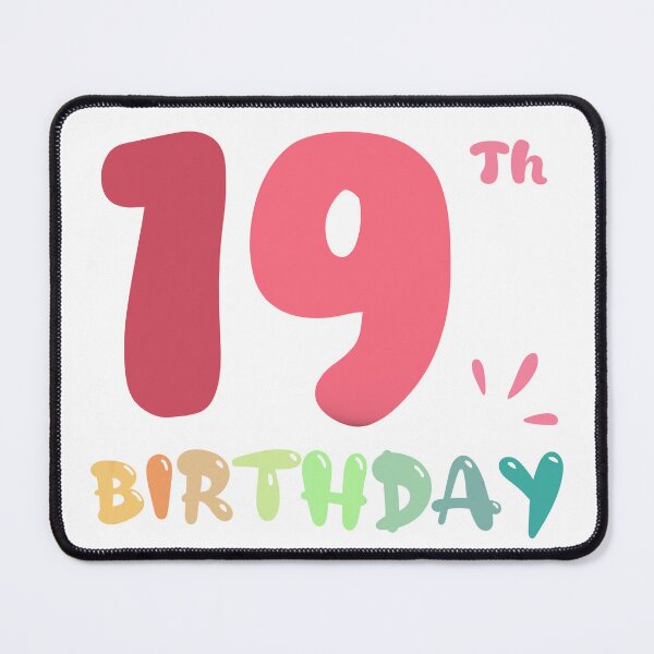 Item preview, Happy 19th Birthday designed and sold by SimpleP.