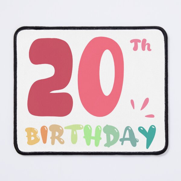 Item preview, Happy 20th Birthday designed and sold by SimpleP.