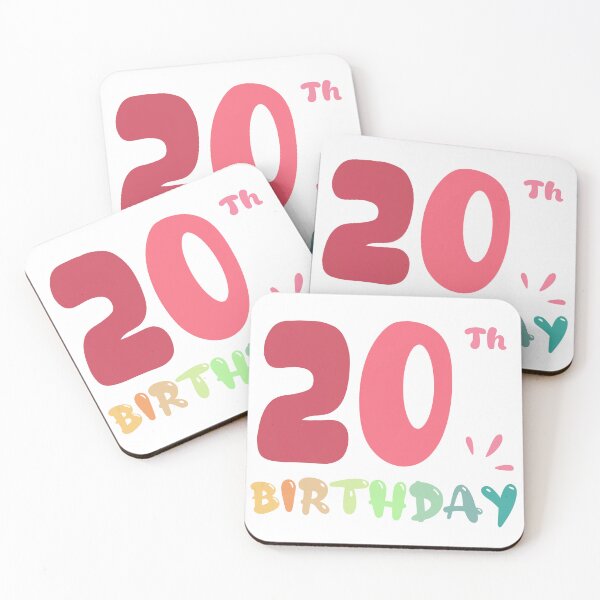 Item preview, Happy 20th Birthday designed and sold by SimpleP.