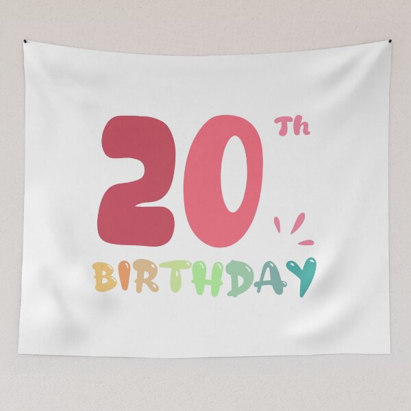 Item preview, Happy 20th Birthday designed and sold by SimpleP.