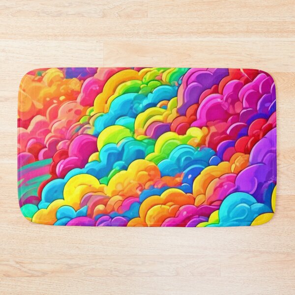 Item preview, Splashy Colorful Clouds designed and sold by Health And Fitness Posts e-Store.