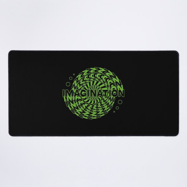 Item preview, Green spiral circle text design with the word IMAGINATION designed and sold by Martapp.