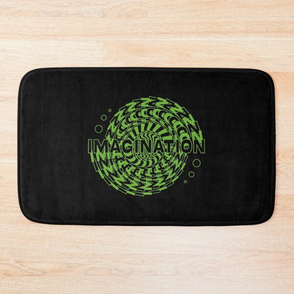 Item preview, Green spiral circle text design with the word IMAGINATION designed and sold by Martapp.
