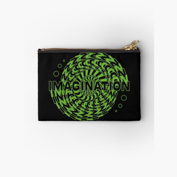 Item preview, Green spiral circle text design with the word IMAGINATION designed and sold by Martapp.