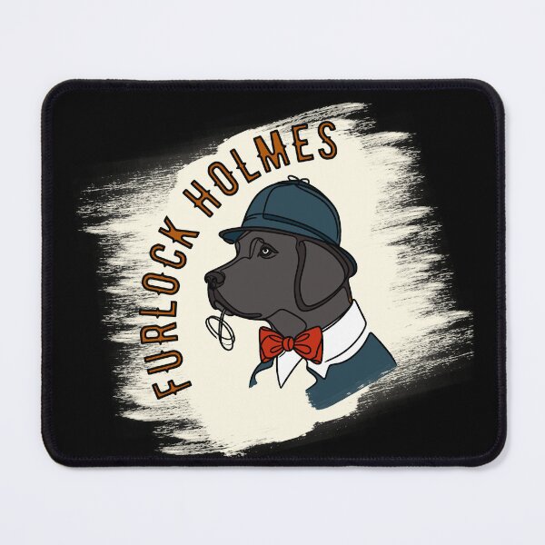Item preview, Furlock Holmes The Classic Black Labrador Detective Dog designed and sold by 4U2NV-LDN.