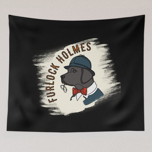 Item preview, Furlock Holmes The Classic Black Labrador Detective Dog designed and sold by 4U2NV-LDN.