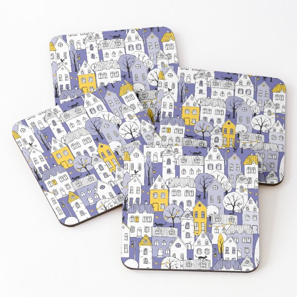 Item preview, blue hour in town - periwinkle designed and sold by kobyakov.