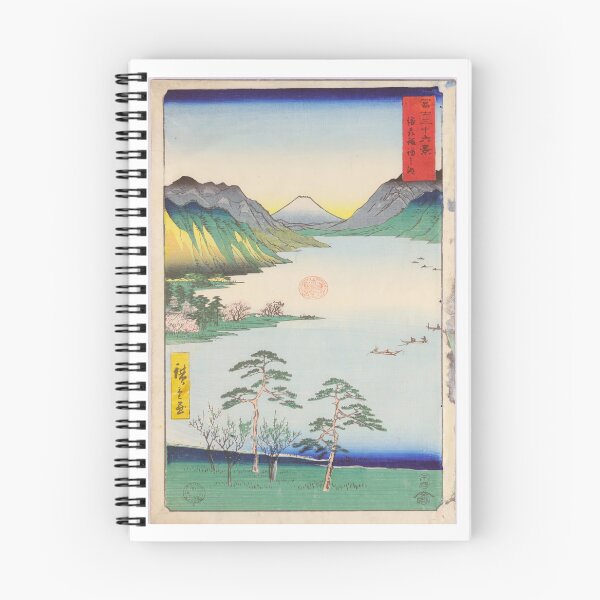 Item preview,  36 Views of Fuji-san  Lake Suwa  | Japanese Ukiyo-e  Woodblock prints by Utagawa Hiroshige. designed and sold by TeeARTHY.