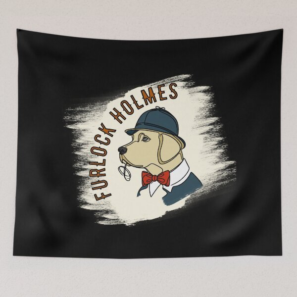 Item preview, Furlock Holmes Golden Labrador Classic Detective Dog designed and sold by 4U2NV-LDN.