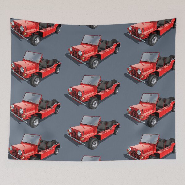 Item preview, Austin MiniMoke in red designed and sold by candc-retro.