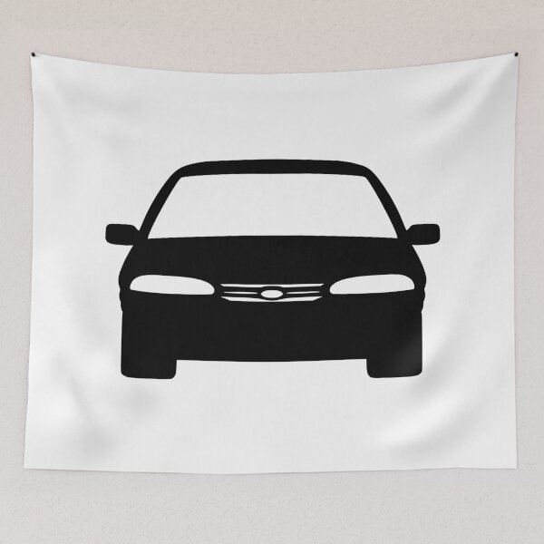 Item preview, Ford Mondeo Mk1 front black silhouette designed and sold by EdimDesign.