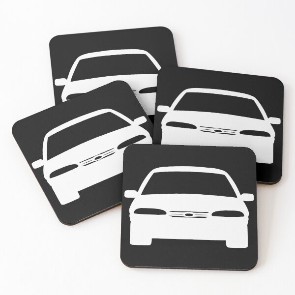 Item preview, Ford Mondeo Mk1 front white silhouette designed and sold by EdimDesign.
