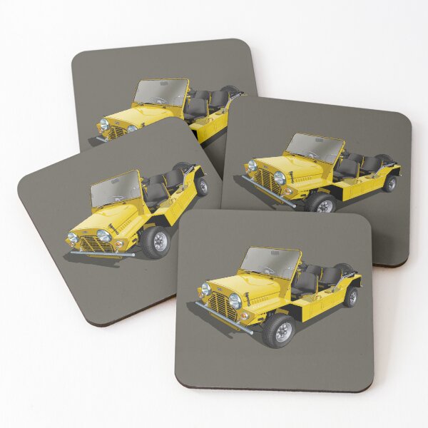 Item preview, Austin MiniMoke in yellow designed and sold by candc-retro.