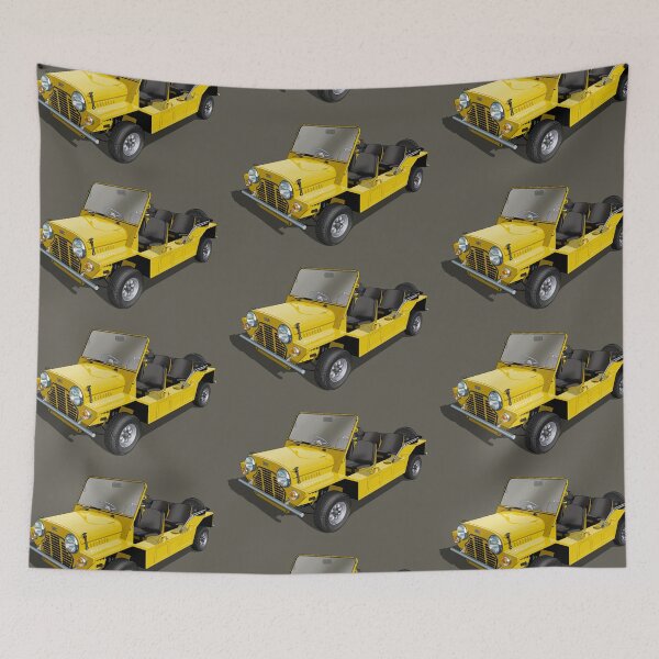 Item preview, Austin MiniMoke in yellow designed and sold by candc-retro.