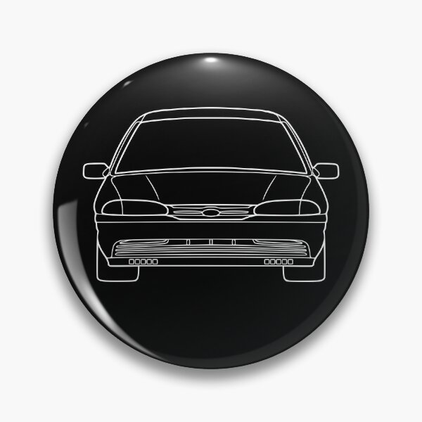 Item preview, Ford Mondeo Mk1 front white lined art designed and sold by EdimDesign.