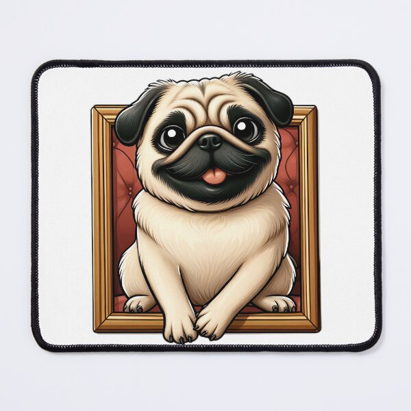 Item preview, Joyful Pug Painter's Surprise designed and sold by EpicPaws.