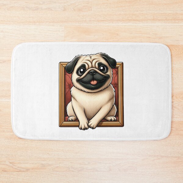 Item preview, Joyful Pug Painter's Surprise designed and sold by EpicPaws.