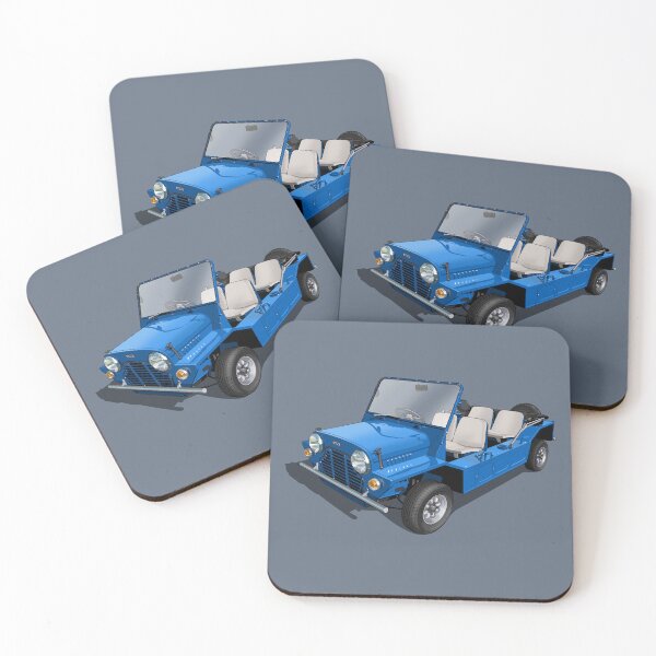 Item preview, Austin MiniMoke in blue designed and sold by candc-retro.