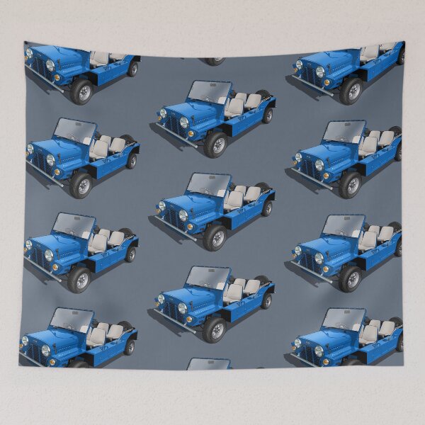 Item preview, Austin MiniMoke in blue designed and sold by candc-retro.