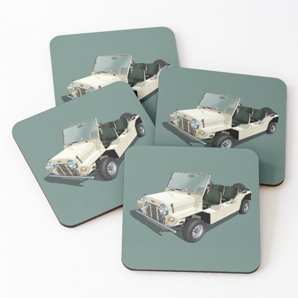 Item preview, Austin MiniMoke in white designed and sold by candc-retro.