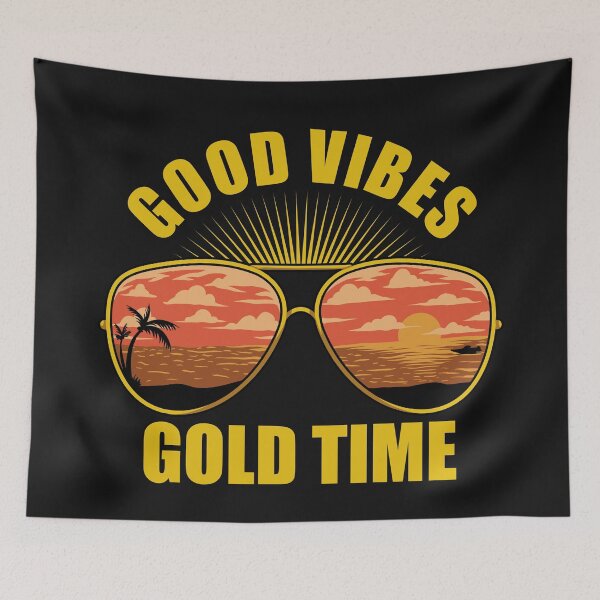 Item preview, Good Vibes Tshirt, Positive Tshirt, Cool Tshirt, Golden Vibes, Goodvibes, Goldenvibes designed and sold by TeeShirtTrendz.