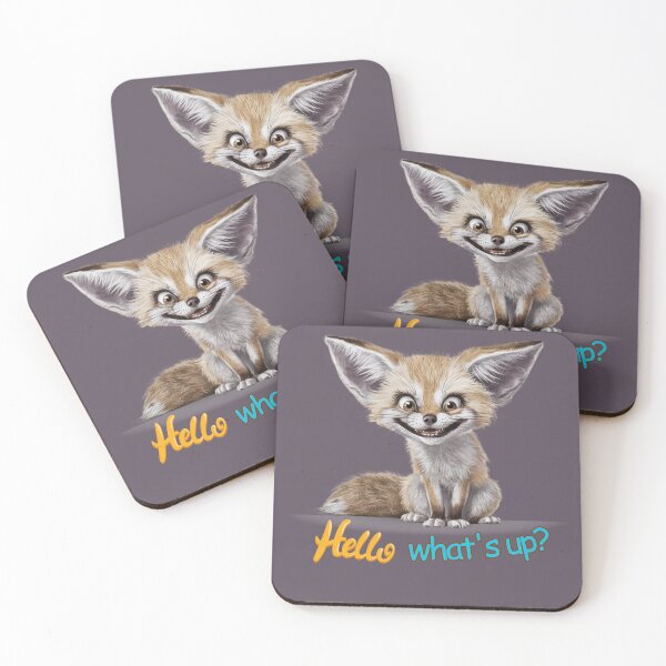 Item preview, Cheeky Fennec Fox Saying Hi designed and sold by DilouDilou.