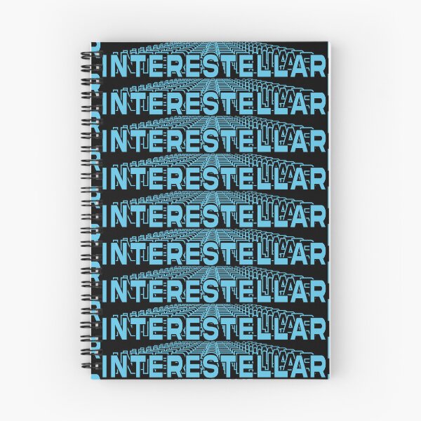 Item preview, Sky blue text design in with the word INTERSTELLAR repeated 3d style designed and sold by Martapp.