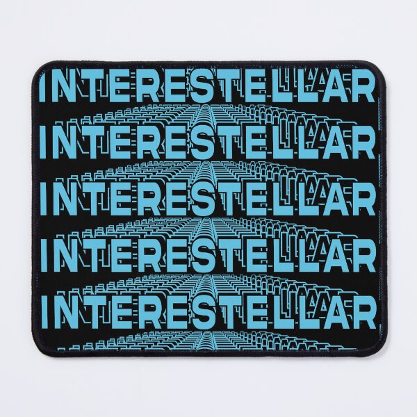 Item preview, Sky blue text design in with the word INTERSTELLAR repeated 3d style designed and sold by Martapp.