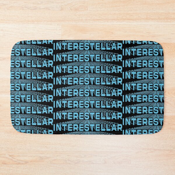 Item preview, Sky blue text design in with the word INTERSTELLAR repeated 3d style designed and sold by Martapp.