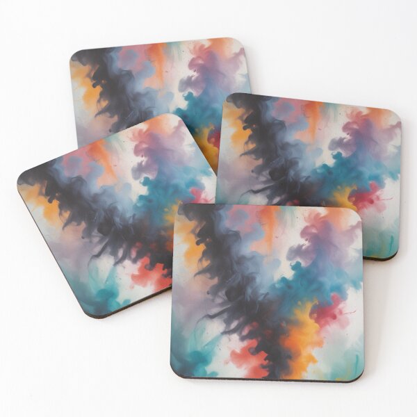 Item preview, Digital colorful smoke pattern print design designed and sold by imanshu.