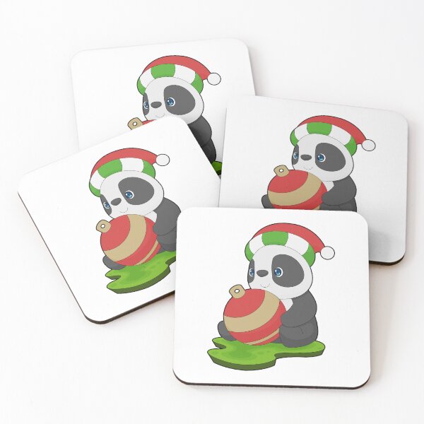 Item preview, Panda Christmas Christmas bell designed and sold by Snabdesign84.