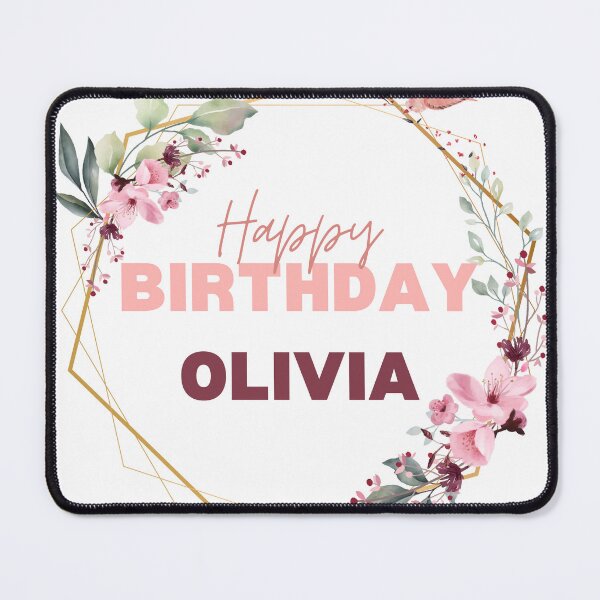 Item preview, Happy Birthday  OLivia ,T-Shirt! ,special day for girl designed and sold by Rida1Art.