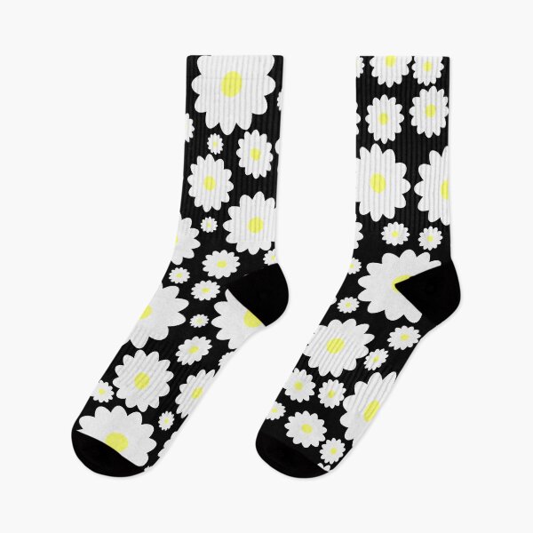 Item preview, Retro Boho Style Hippy White Flower Floral Print Pattern designed and sold by MaedK.