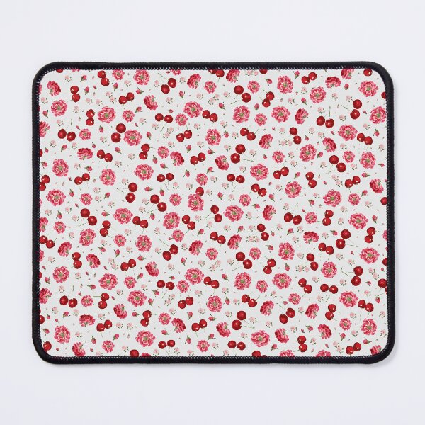 Item preview, 1950's Style Ditsy Cherry pattern on old White designed and sold by Samantha Woodford.