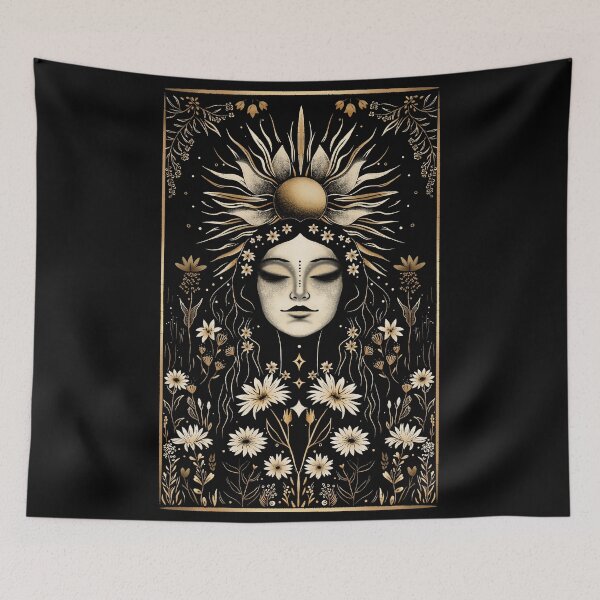 Item preview, Sun Goddess Witchy Tarot Art designed and sold by daianaart.